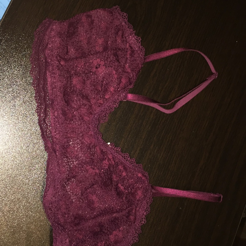 Burgundy bralette